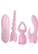 Pink Elite Collection Rechargeable Silicone Vibrator...