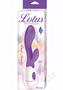 Lotus Sensual Massager #2 Silicone Rabbit Vibrator - Purple/white